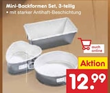 Mini-Backformen Set, 3-teilig im Angebot bei Netto Marken-Discount in Königswinter Mini-Backformen Set, 3-teilig Angebote bei Netto Marken-Discount Königswinter für 12,99 €