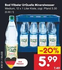 Aktuelles Mineralwasser Medium Angebot bei Netto Marken-Discount in Mannheim ab 5,99 €