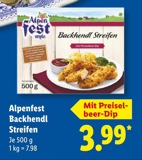 Backhendl Streifen