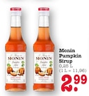 Pumpkin Sirup Angebote von Monin bei E center Baden-Baden für 2,99 €