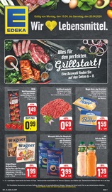 Aktueller EDEKA Supermarkt Prospekt in Gröditz und Umgebung, "Wir lieben Lebensmittel!" mit 26 Seiten, 15.04.2024 - 20.04.2024