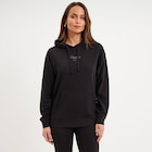 Sweat hoodie 1 poche à capuche Puma noir femme en promo chez La Halle Sweat hoodie 1 poche à capuche Puma noir femme dans le catalogue La Halle