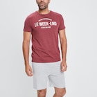 Ensemble pyjama 2 pièces bordeaux homme dans le catalogue La Halle
