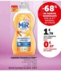 Liquide vaisselle - MIR en promo chez Super U Quimper à 0,57 €