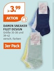 DAMEN SNEAKER FILET DESIGN im Müller Prospekt DAMEN SNEAKER FILET DESIGN von im aktuellen Müller Prospekt für 3,99 €
