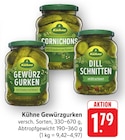 Gewürzgurken im Angebot bei EDEKA in Mainz Gewürzgurken Angebote von Kühne bei EDEKA Mainz für 1,79 €