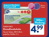 Einmalhandschuhe Angebote von POWER FORCE bei ALDI SÜD Speyer für 4,99 €