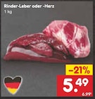 Rinder-Leber oder -Herz bei Netto Marken-Discount im Bad Grönenbach Prospekt für 5,49 €