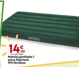 Matelas gonflable 1 place Fibertech - INTEX - Maxi Bazar à Nice Matelas gonflable 1 place Fibertech - INTEX en promo chez Maxi Bazar Nice à 14,99 €