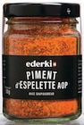 Piment d'Espelette AOP en poudre - Ederki à 6,14 € dans le catalogue Intermarché Hyper