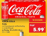 Aktuelles Cola Angebot bei Kaufland in Menden (Sauerland) ab 5,99 €