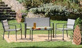 Set canapés 4pcs en acier et textilène en promo chez Intermarché Super Oissel à 14,99 €