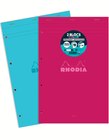 LOT DE 2 BLOC - RHODIA - Supermarchés Match à Calais LOT DE 2 BLOC - RHODIA en promo chez Supermarchés Match Calais à 2,99 €