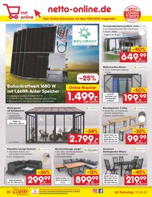 Vordach im Netto Marken-Discount Prospekt "Aktuelle Angebote" mit 49 Seiten (Düsseldorf)