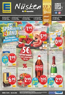Coca Cola im EDEKA Prospekt "Aktuelle Angebote" mit 24 Seiten (Unna)