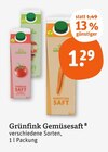 Tomaten Saft im tegut Prospekt Tomaten Saft von Grünfink im aktuellen tegut Prospekt für 1,29 €