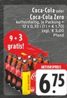 Aktuelles Coca-Cola oder Coca-Cola Zero Angebot bei E center in Mülheim (Ruhr) ab 6,75 €