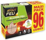 Pack de 96 allume feu bois cire végétale - Atout Feu en promo chez Hyper U Périgueux à 2,39 €