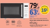 Micro-ondes monofonction digital - Elsay - E.Leclerc à Villeneuve-d'Ascq Micro-ondes monofonction digital - Elsay en promo chez E.Leclerc Villeneuve-d'Ascq à 63,98 €