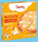 Pizza maxi moelleuse 4 fromages surgelée - NETTO - Netto à Asnières-sur-Seine Pizza maxi moelleuse 4 fromages surgelée - NETTO en promo chez Netto Asnières-sur-Seine à 2,69 €