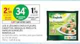 Intermarché Port Grimaud - Promo Les 3 légumes choux-fleurs, carottes, brocolis précuits vapeur surgelés Promo Les 3 légumes choux-fleurs, carottes, brocolis précuits vapeur surgelés à 1,70 € dans le catalogue Intermarché à Port Grimaud