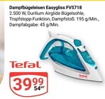 Dampfbügeleisen Easygliss FV5718 im Angebot bei GLOBUS in Mannheim Dampfbügeleisen Easygliss FV5718 Angebote von Tefal bei GLOBUS Mannheim für 39,99 €