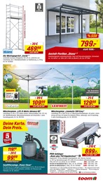 Wäschespinne Angebot im aktuellen toom Baumarkt Prospekt auf Seite 9