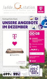 Aktueller lahde Station Prospekt mit Handy, "Festtagsfrohe Deals: UNSERE ANGEBOTE IM DEZEMBER", Seite 1