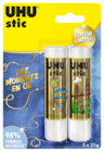 2 bâtons de colle Blanche "Gold" - UHU dans le catalogue Carrefour Market