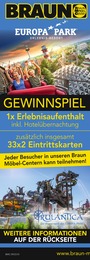 BRAUN Möbel-Center Prospekt "GEWINNSPIEL!", 26 Seiten, 30.08.2023 - 30.08.2023 Aktueller BRAUN Möbel-Center Prospekt, "GEWINNSPIEL!", mit Angeboten der Woche, gültig von 30.08.2023 bis 30.08.2023