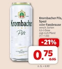 Aktuelle Krombacher Angebote bei Markant Nordwest in Langenhagen Aktuelles Pils, Spezi oder Fassbrause Angebot bei Markant Nordwest in Langenhagen ab 0,75 €