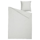 Bettwäsche-Set, 2-teilig grau weiß/Streifen 140x200/80x80 cm von SOLFIBBLA für 14,99 € bei IKEA im Angebot Bettwäsche-Set, 2-teilig grau weiß/Streifen 140x200/80x80 cm von SOLFIBBLA im aktuellen IKEA Prospekt