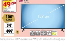 Téléviseur LED 4K - Carrefour à Lille Téléviseur LED 4K en promo chez Carrefour Lille à 499,00 €