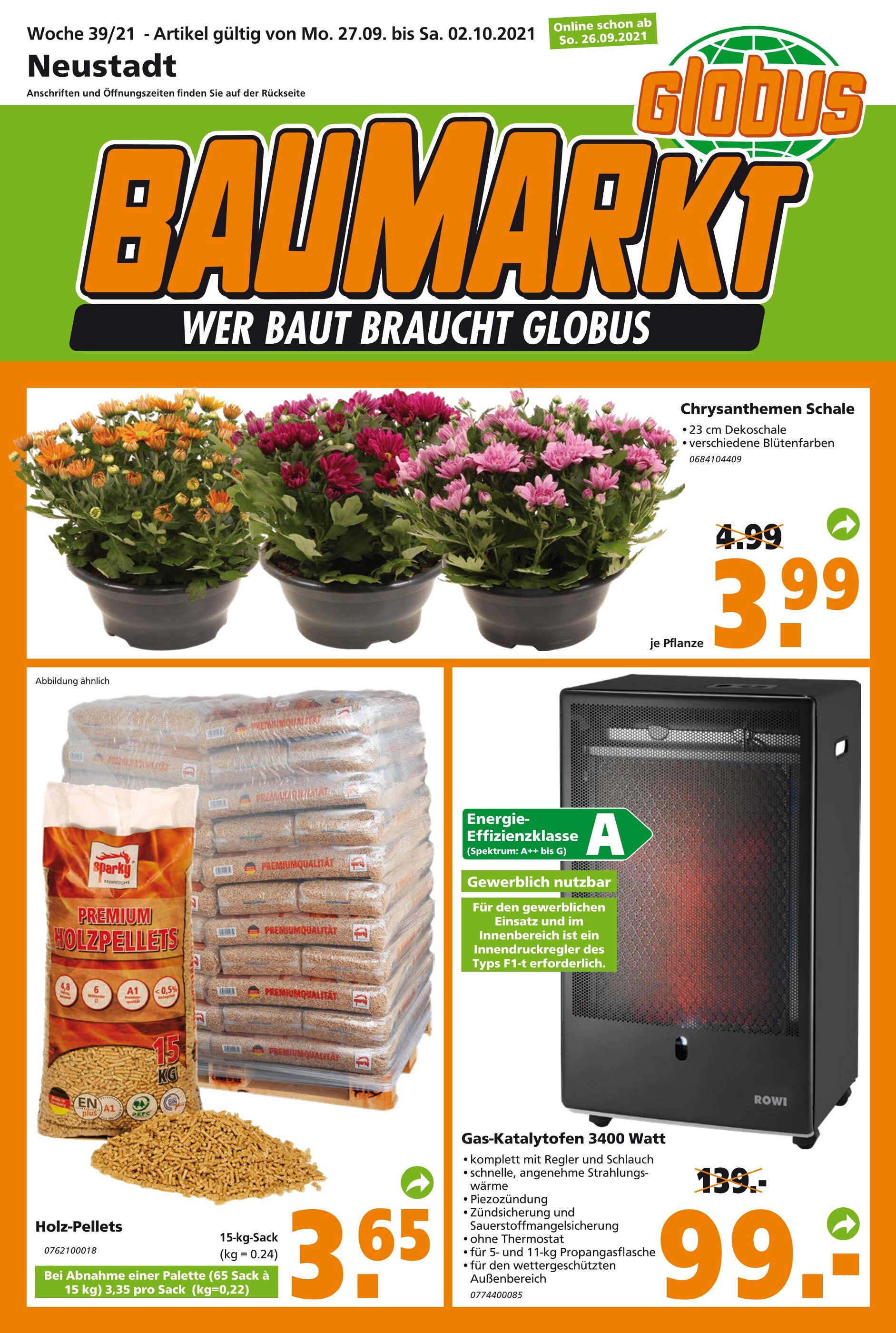 Globus-Baumarkt Prospekt für Luhrbach mit 24 Seiten Globus-Baumarkt Prospekt für Luhrbach: "WER BAUT BRAUCHT GLOBUS", 24 Seiten, 26.09.2021 - 02.10.2021