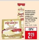 Carré Gourmet Crème Fraîche mild & cremig Angebote von Président bei Marktkauf Aalen für 2,29 €