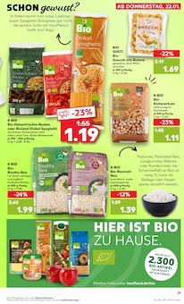 Kichererbsen Angebot im Kaufland Prospekt, gültig von 22.01.2026 bis 28.01.2026 Kichererbsen Angebot im aktuellen Kaufland Prospekt auf Seite 31