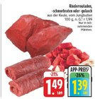 Rinderrouladen, -schmorbraten oder -gulasch bei EDEKA im Prospekt "" für 1,39 €