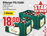 Bitburger Pils Stubbi Angebote von Bitburger bei Trinkgut Kaarst für 18,00 €