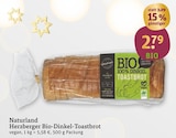 Aktuelles Herzberger Bio-Dinkel-Toastbrot Angebot bei tegut in Jena ab 2,79 €