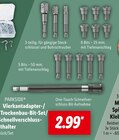 Vierkantadapter-/Trockenbau-Bit-Set/Schnellverschluss-Halter im Angebot bei Lidl in Duisburg Vierkantadapter-/Trockenbau-Bit-Set/Schnellverschluss-Halter Angebote von PARKSIDE bei Lidl Duisburg für 2,99 €