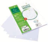 Promo 50 fiches Bristol perforées à 1,99 € dans le catalogue Super U à Bourg-Saint-Maurice