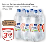 Ileburger Sachsen Quelle Fruit & Water bei GLOBUS im Prospekt "" für 3,99 €