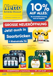 Netto Marken-Discount Saarbrücken Prospekt "DER ORT, AN DEM DU IMMER AUSGEZEICHNETE PREISE FINDEST." mit 6 Seiten