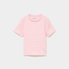 La Halle Malauzat - Promo T-shirt côtelé manches courtes rose clair fille Promo T-shirt côtelé manches courtes rose clair fille à 3,00 € dans le catalogue La Halle à Malauzat