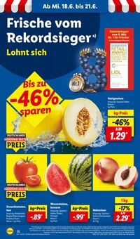 Nektarinen im aktuellen Lidl Prospekt (Mannheim) Nektarinen im Lidl Prospekt "LIDL LOHNT SICH" mit 63 Seiten (Mannheim)