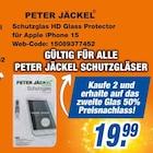 Schutzglas HD Glass Protector für Apple iPhone 15 Angebote von PETER JÄCKEL bei expert Wunstorf für 19,99 €