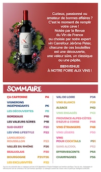 Catalogue de la semaine "FOIRE AUX VINS" avec 2 pages, valide du 01/10/2026 au 18/10/2026 pour Cavalaire-sur-Mer et alentours Prospectus de la semaine "FOIRE AUX VINS" avec 2 pages, valide du 01/10/2026 au 18/10/2026 pour Cavalaire-sur-Mer et alentours