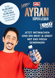 Aktueller müller Prospekt müller Prospekt "AYRAN - Süper Lecker" mit 1 Seite