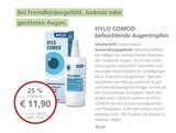 LINDA Premiumapotheke Rastatt - HYLO COMOD befeuchtende Augentropfen Angebot im Prospekt HYLO COMOD befeuchtende Augentropfen bei LINDA Premiumapotheke im Rastatt Prospekt für 11,90 €