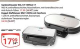 Aktuelle Waffeleisen Angebote bei GLOBUS in Offenbach (Main) Aktuelles Sandwichtoaster XXL ST-109562.17 Angebot bei GLOBUS in Offenbach (Main) ab 17,99 €